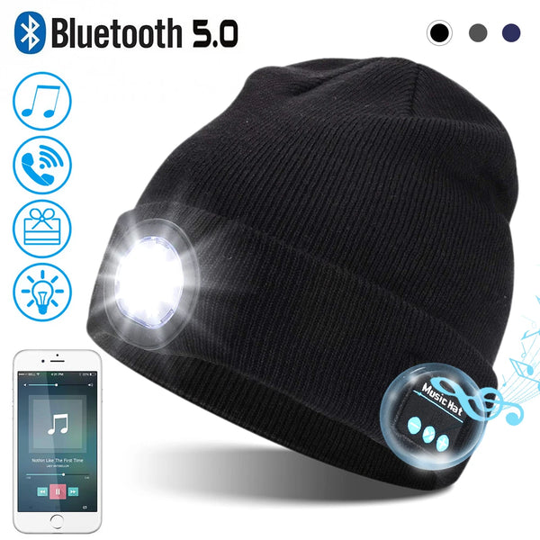 Cozy Bluetooth Beanie with Lights
