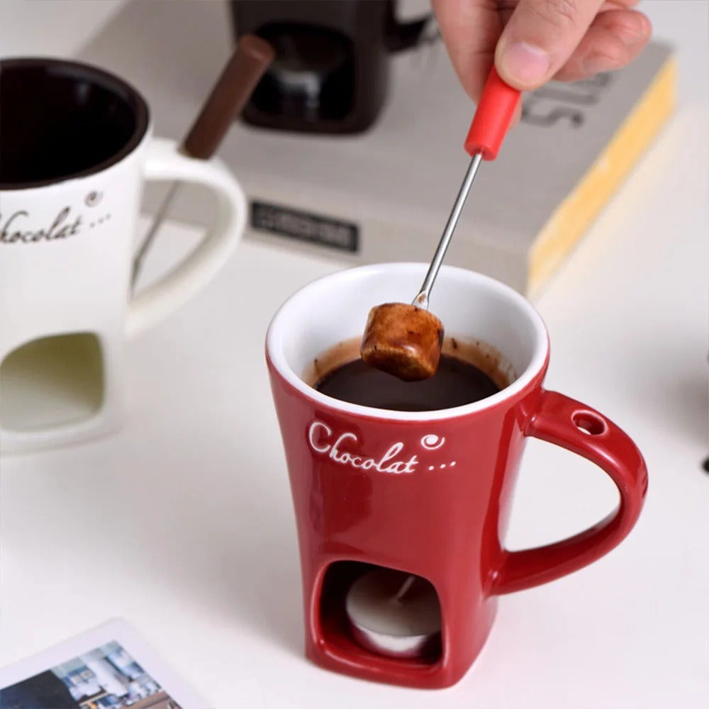 FondueMug™ – The Ultimate Personal Fondue Experience! 🍫🔥